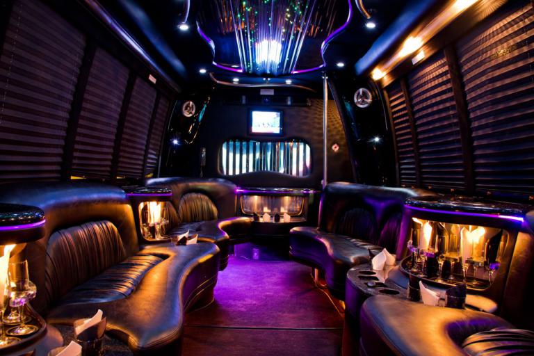 Miami 22 Passenger Party Bus Interior