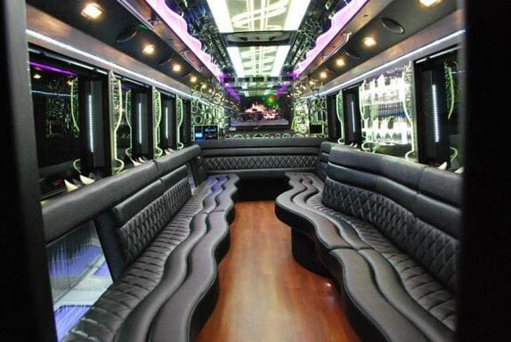 Miami 25 Passenger Limo bus Interior