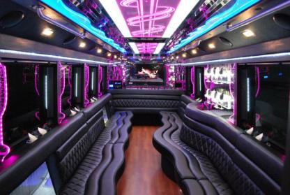 Miami 50 Passenger Party Bus Interior
