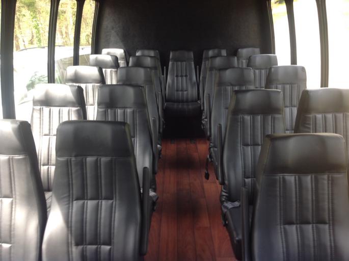 20 Passenger Minibus Rental interior